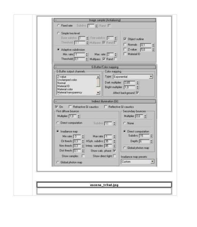 Vray manual para interiores