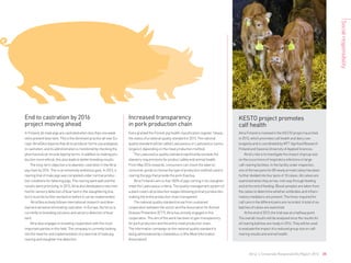 Atria´s Corporate Responsibility Report 2013 25
KESTO project promotes
calf health
AtriaFinlandisinvolvedintheKESTOproject...