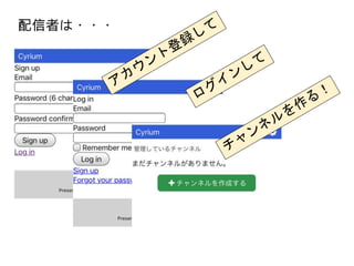 配信者は・・・
 