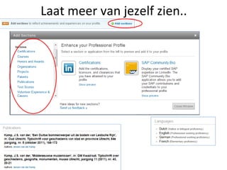 Laat meer van jezelf zien.. 