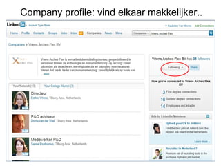 Company profile: vind elkaar makkelijker.. 