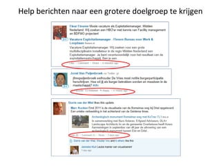 Help berichten naar een grotere doelgroep te krijgen 