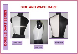 FRONT VIEW
SIDE VIEW
BACK VIEW
DOUBLEDARTSERIES
SIDE AND WAIST DART
 