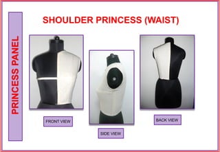 PRINCESSPANEL
FRONT VIEW
SIDE VIEW
BACK VIEW
SHOULDER PRINCESS (WAIST)
 