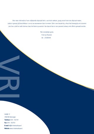 Brochure VRI INTERIEURBOUW