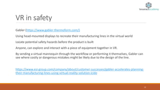 VR in manufacturing | PPTX