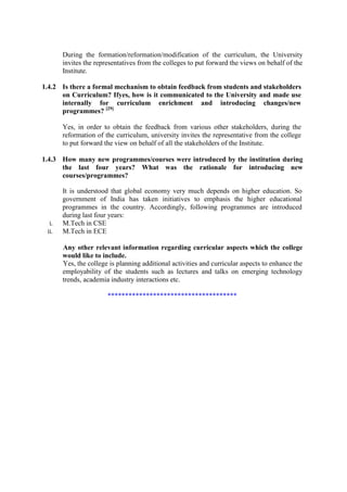 Self Study Report for #NAAC Accreditation of #KIIT College of ...