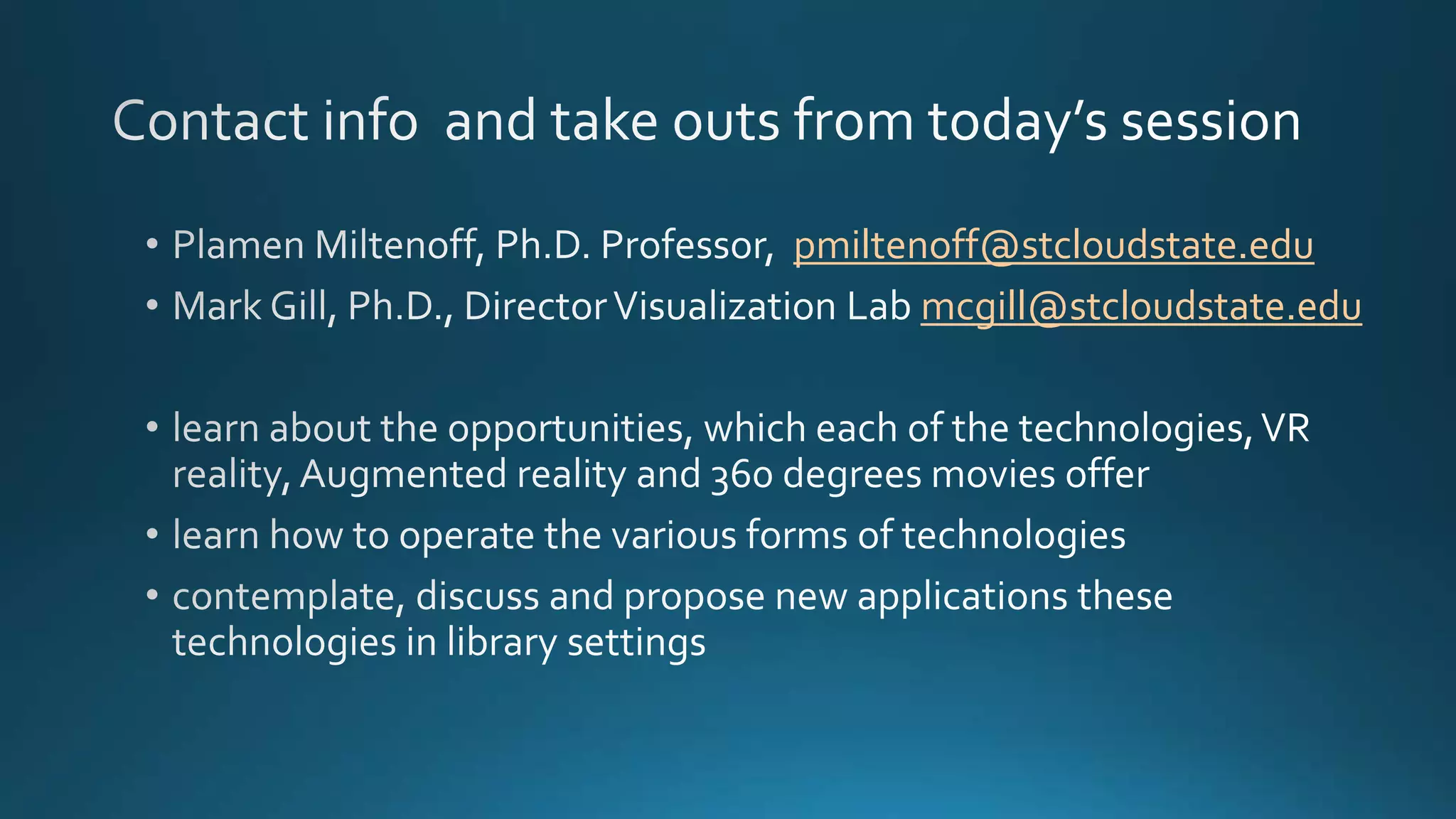 pmiltenoff@stcloudstate.edu
mcgill@stcloudstate.edu
 
