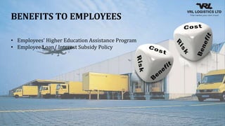 BENEFITS TO EMPLOYEES
• Employees' Higher Education Assistance Program
• Employee Loan/ Interest Subsidy Policy
 
