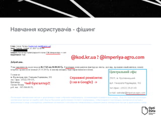 Навчання користувачів - фішинг
 