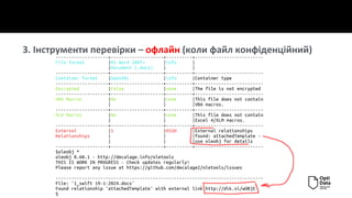 3. Інструменти перевірки – офлайн (коли файл конфіденційний)
 
