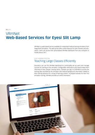 Server.net Eye VRmNet Eyesi Slit Lamp brochure | PDF