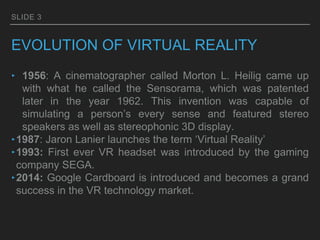 Basic concepts of Virtual Reality (VR) | PPTX