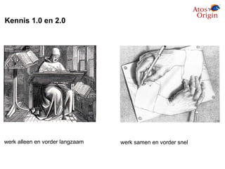 Kennis 1.0 en 2.0 werk alleen en vorder langzaam werk samen en vorder snel 