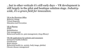Virtual Reality in Healthcare | PPTX