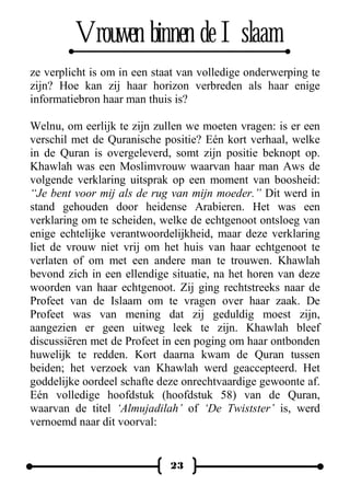 Vrouwen Binnen De Islaam