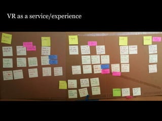VR as a service/experience
 