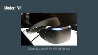 Modern VR
(Gaming Console VR) PSVR for PS4
 