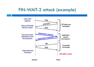 FIN-WAIT-2 attack (example)
 