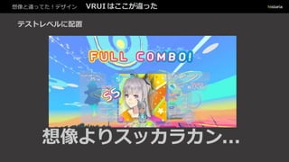 想像と違ってた！デザイン VRUI はここが違った
テストレベルに配置
想像よりスッカラカン...
 