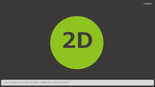 2D
このように２Dをメインとして色々な方と関わって仕事をすることが多かったのですが
 