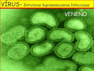 VENENO
VÍRUS- Estruturas Supramoleculares Infecciosas
 