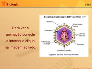 Biologia Elaboração Prof. Viviane Ferreira Vírus Para ver a animação conecte a internet e clique na imagem ao lado. 
