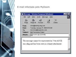 E-mailinfectadopeloMyDoom  