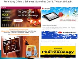 VRV Bookshop @VRVBookshop
#Diwali #Offer 5% additional discount on ALL ORDERS. Use
promocode "DIWALI12" while order. Valid till 18 Nov
12.@Shymaaradwan @indukmurthy
 