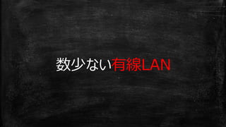 数少ない有線LAN
 