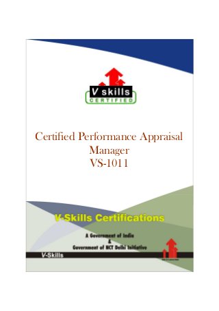 Certified Performance Appraisal
Manager
VS-1011
 