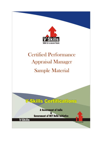 Certified Performance
Appraisal Manager
Sample Material
 