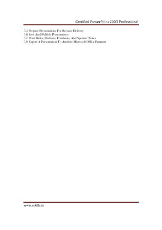 Powerpoint Certification | PDF