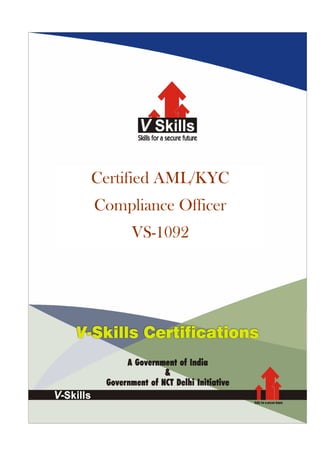 Certified AML/KYC
Compliance Officer
VS-1092
 
