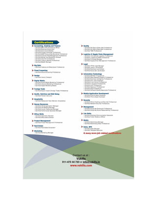 service quality manager certification