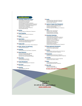 Vskills financial modelling professional sample material