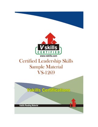 Certified Leadership Skills
Sample Material
VS-1269
 