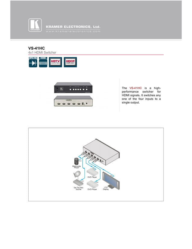 Kramer VS-41HC | PDF
