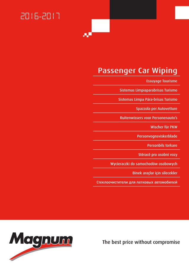 Magnum Wiper blade catalogue 20162017 953271 PDF