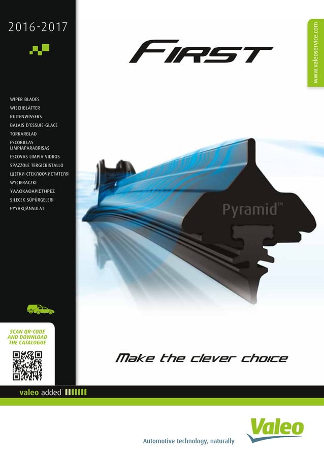 European Valeo First Wiper blade catalogue 20162017 953268 PDF