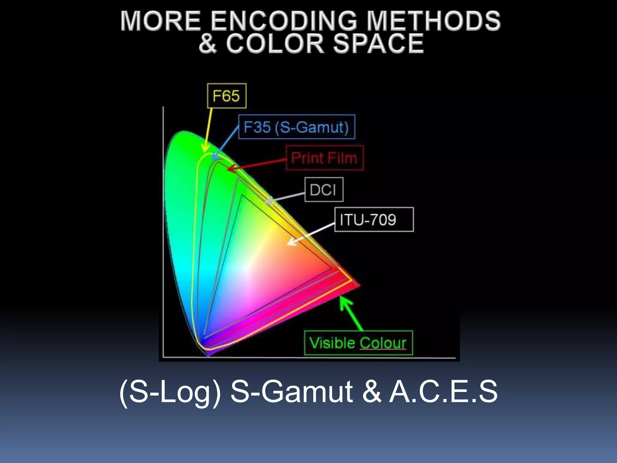 (S-Log) S-Gamut & A.C.E.S
 
