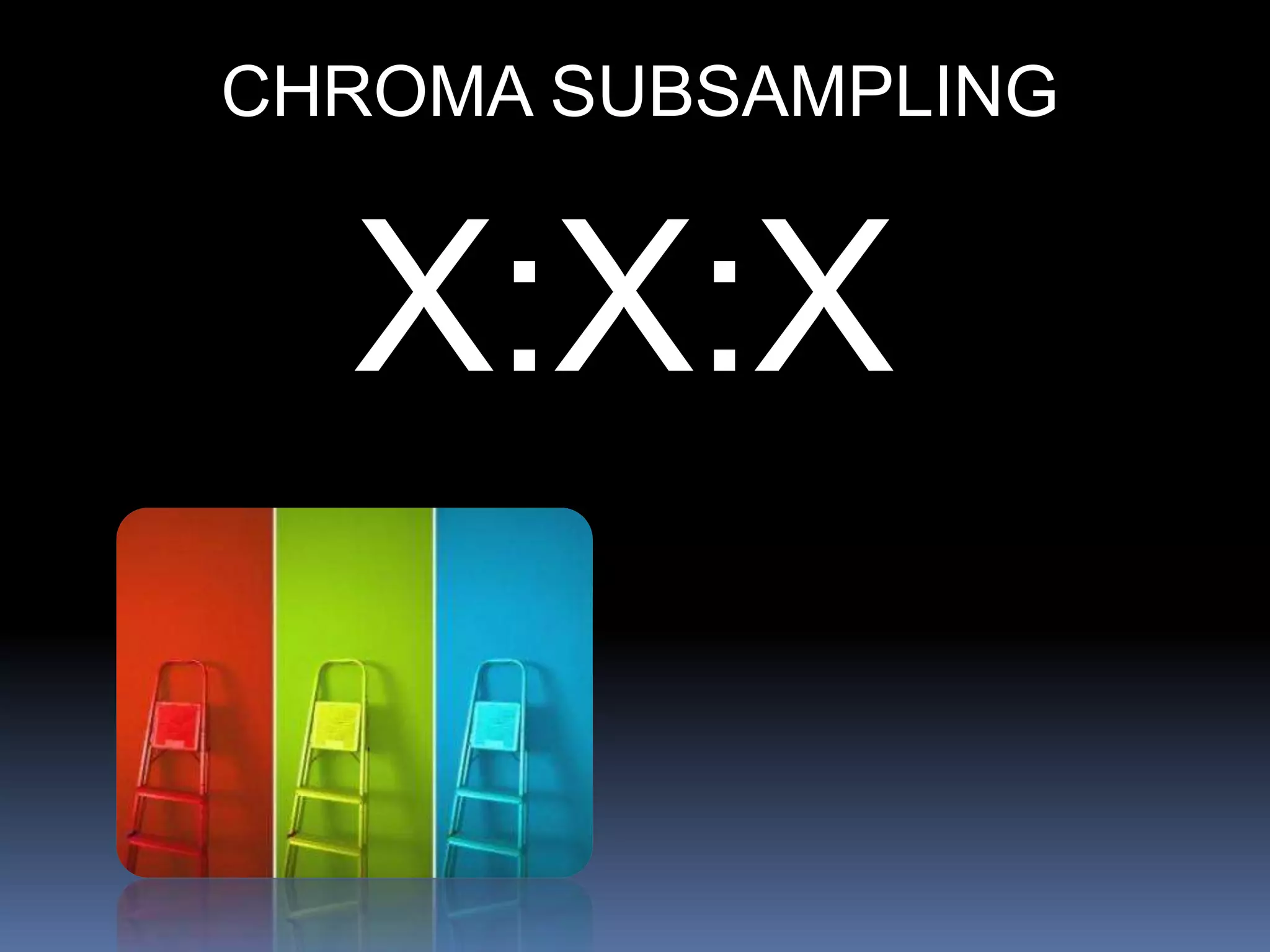 X:X:X
CHROMA SUBSAMPLING
 