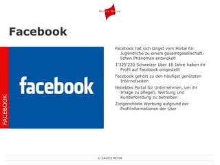 Facebook FACEBOOK Facebook hat sich längst vom Portal für Jugendliche zu einem gesamtgesellschaft-lichen Phänomen entwickelt 