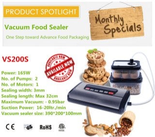 SS housing Vacuum Food Sealer VS200S