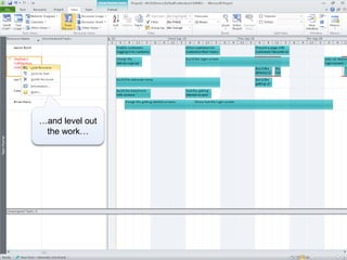 …and level out
 the work…
 
