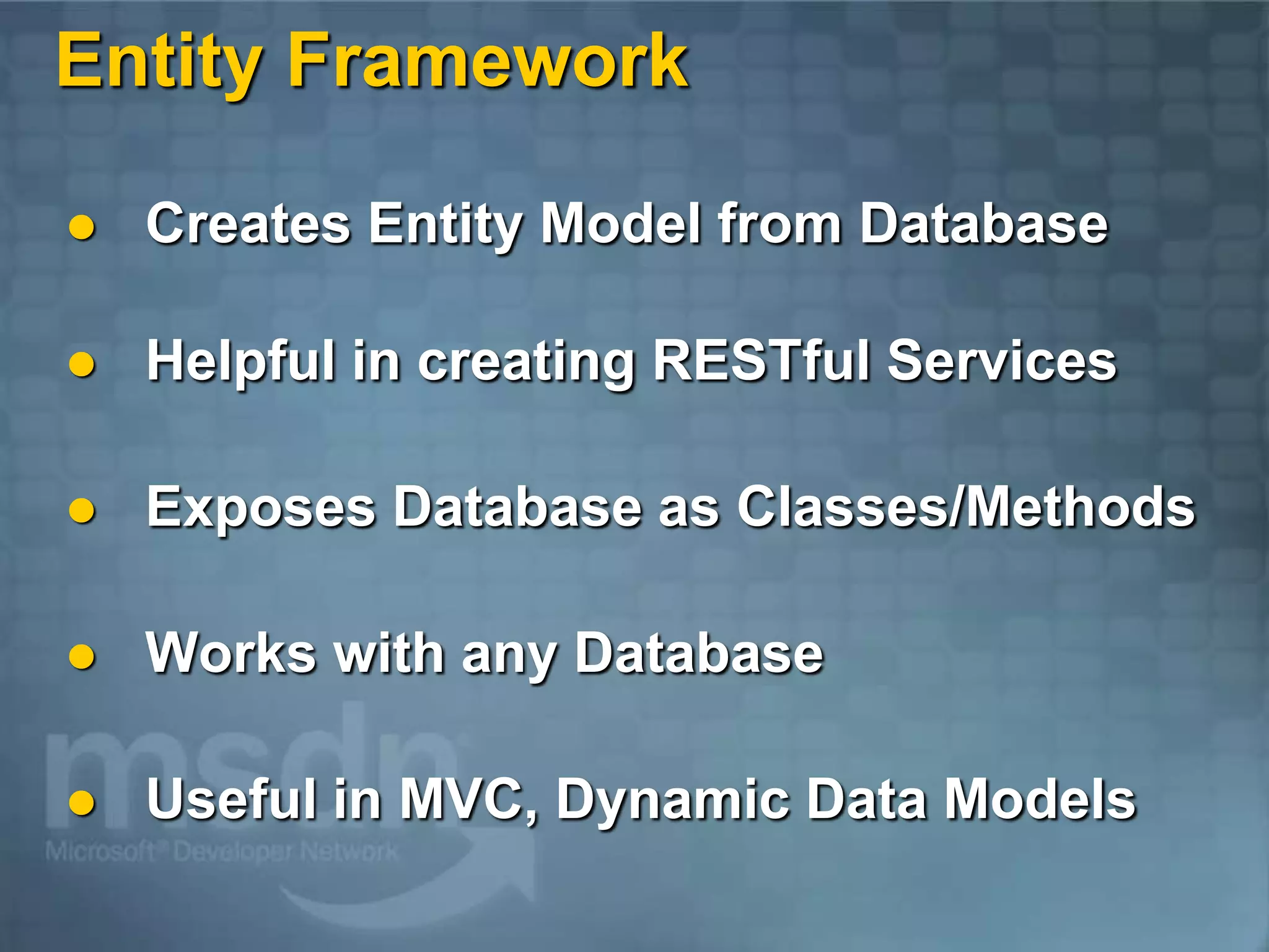 Visual Studio 2010 and .NET Framework 4.0 Overview