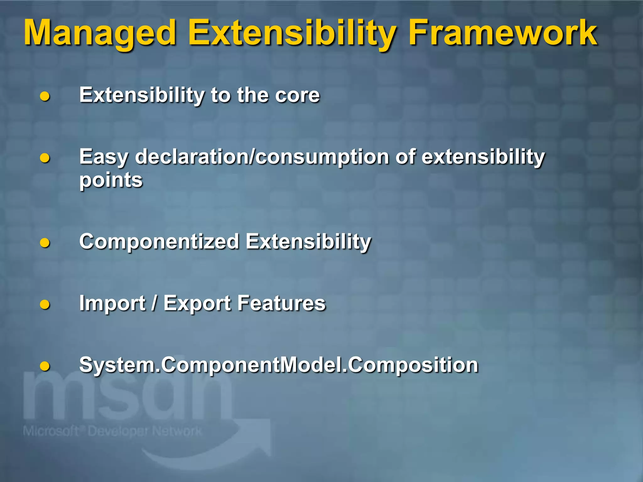 Visual Studio 2010 and .NET Framework 4.0 Overview