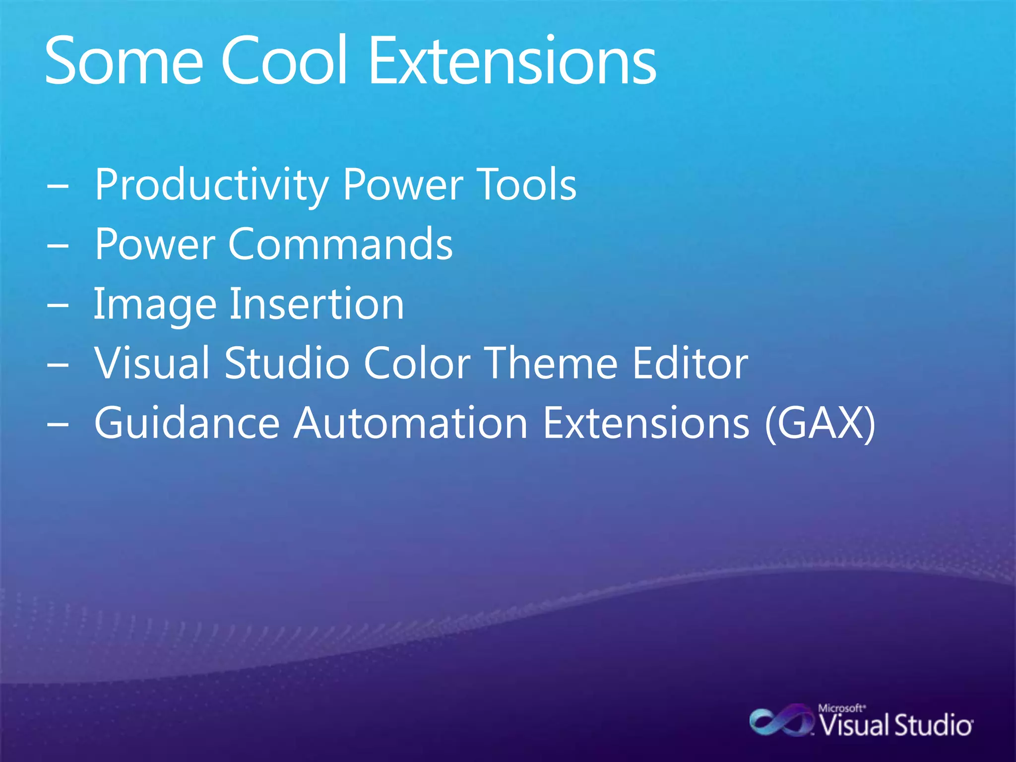 UltimateLoadFestVisual Studio Extensibility (VSX)