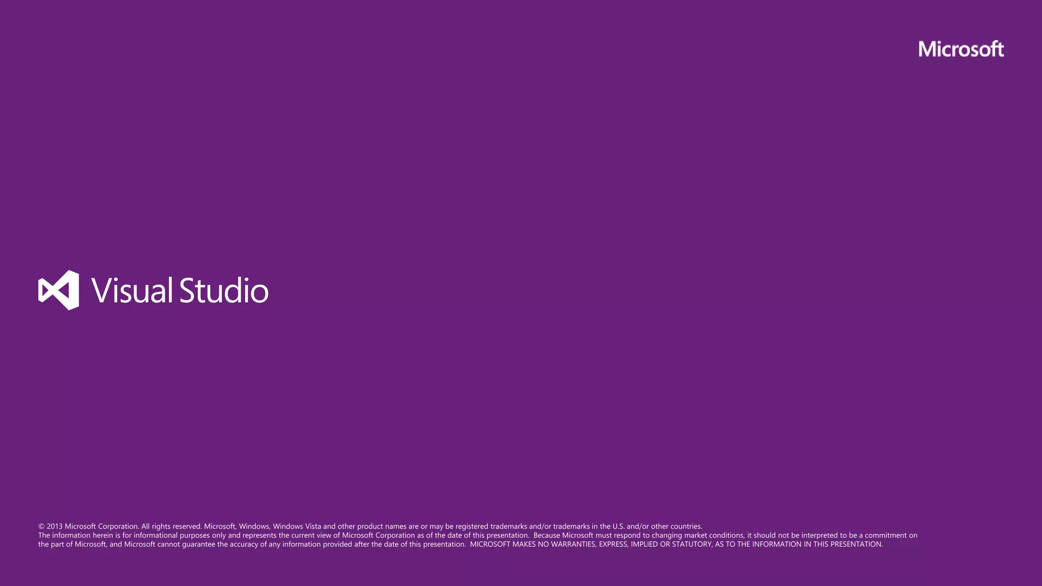 Visual Studio 2013 Launch Keynote
