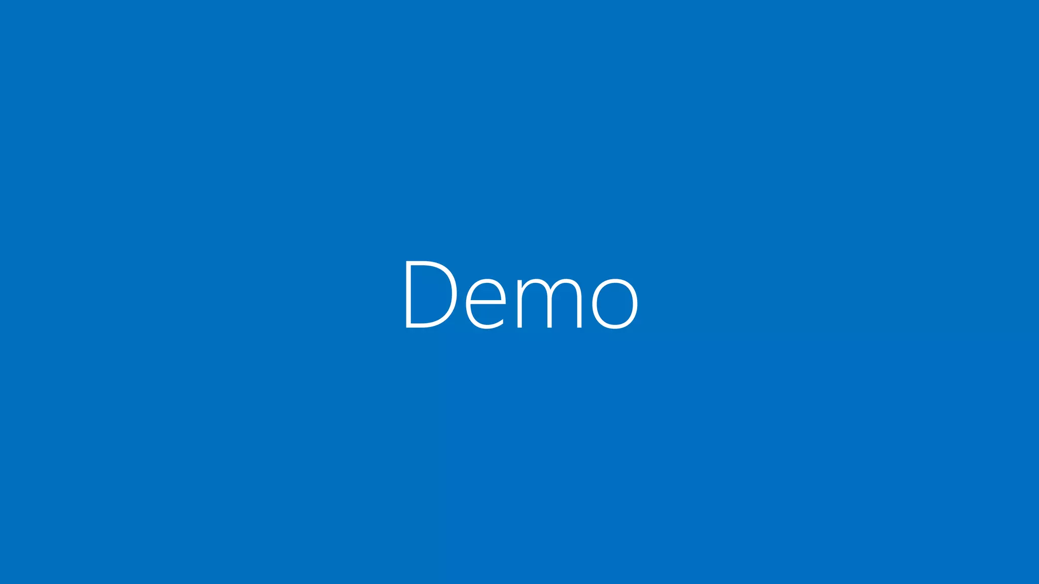 Demo
 